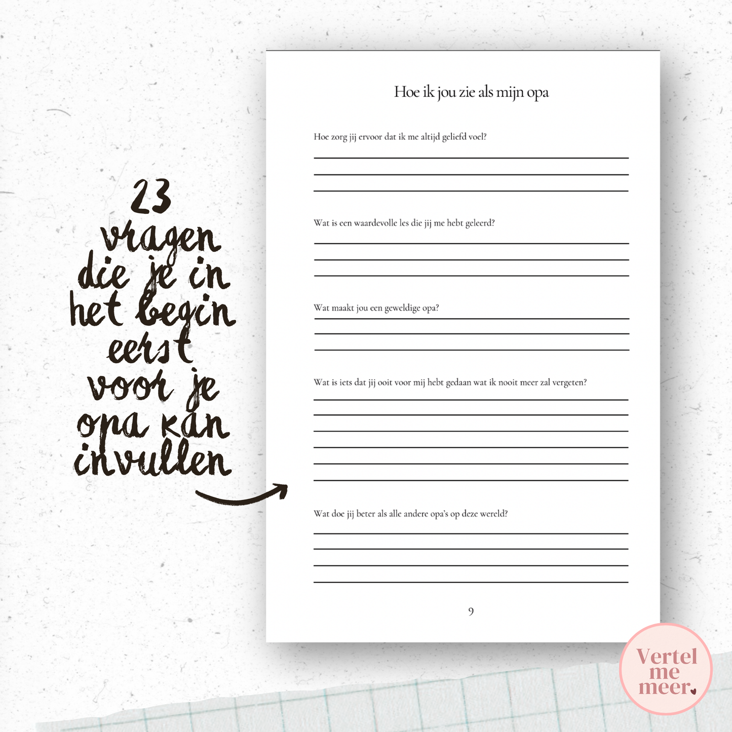 Lieve Opa, Vertel Me Meer